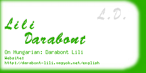 lili darabont business card